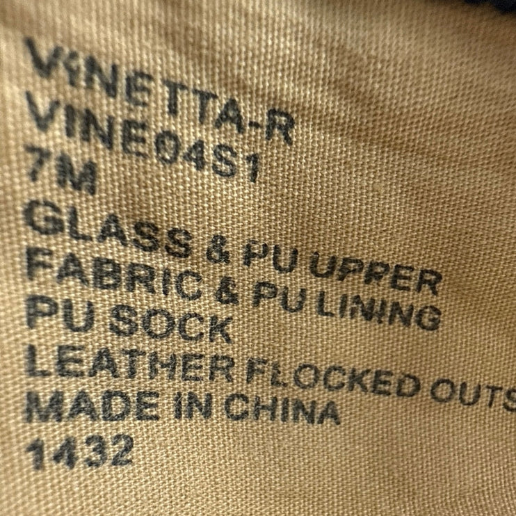 Steve Madden Vinetta Women's Black Rhinestone Studded Mary Jane Ballet Flats 7M