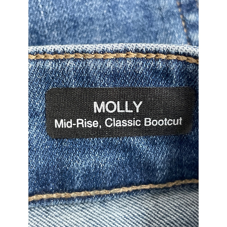 Mavi Molly Women's Blue Classic Mid Rise Flared Bootcut Denim Jeans Size 25x30