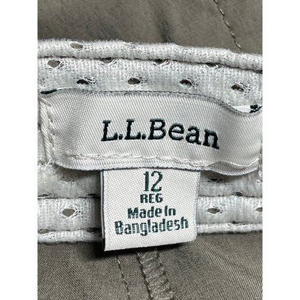 L.L.Bean Womens High Rise Mini Utility Athletic Activewear Hiking Skort Skirt 12