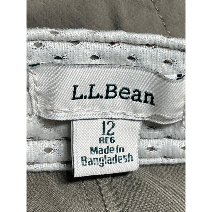 L.L.Bean Womens High Rise Mini Utility Athletic Activewear Hiking Skort Skirt 12