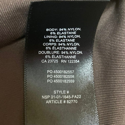 Aritzia Babaton Brown Sleeveless Scoop Neck Cami Camisole Tank Crop Top Size L