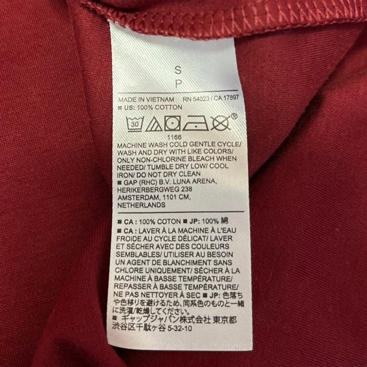 NEW Banana Republic Women's Maroon Red Sleeveless Shirt Vest Tank Top Size S