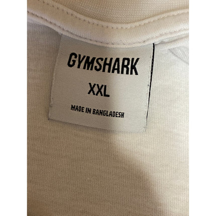 Gymshark Men's White Logo Short Sleeve Basic Crew Neck T Shirt Tee Top Size XXL