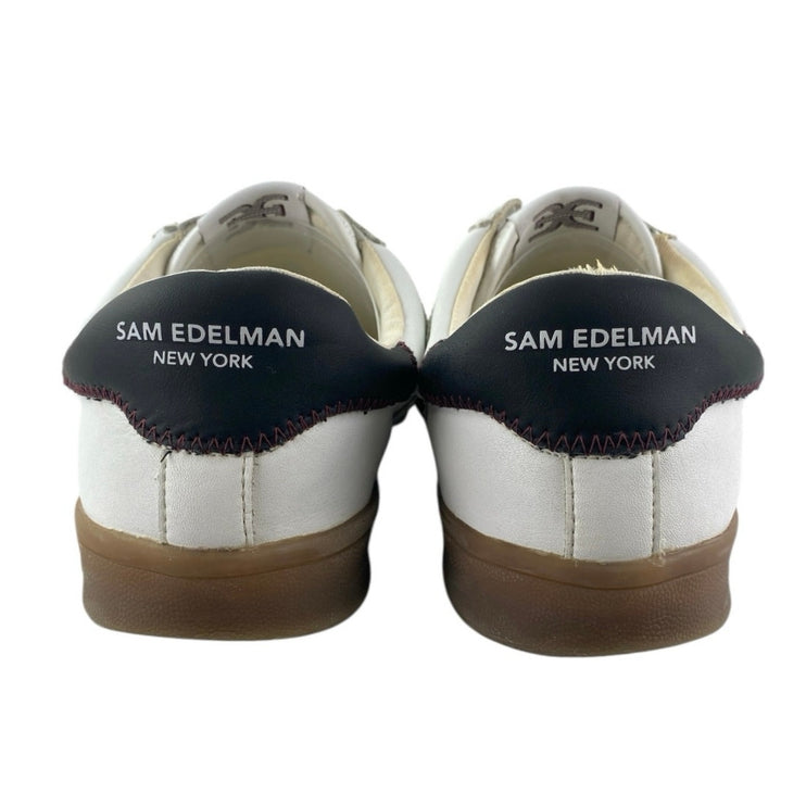 Sam Edelman Talia Women's White Velcro  Double-strap Low Top Sneakers Shoes 9