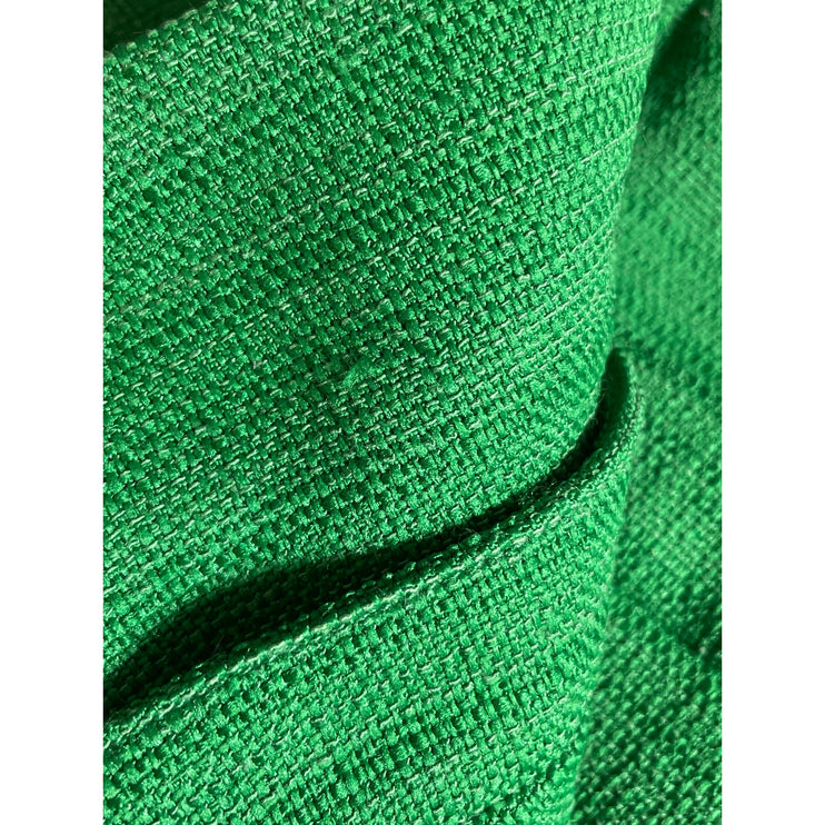 MNG Mango Women Green Tweed High Rise Straight Palazzo Wide Leg Trousers Pants 6