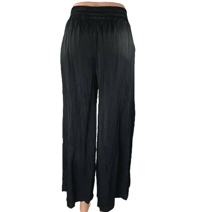 Oxxo Women's Black High Waisted Pull On Palazzo Wide Leg Trousers Pants Size XS
