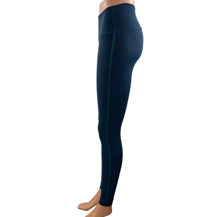 SET Active Women's Navy Blue High Waisted Workout Yoga Athletic Leggings Pants S