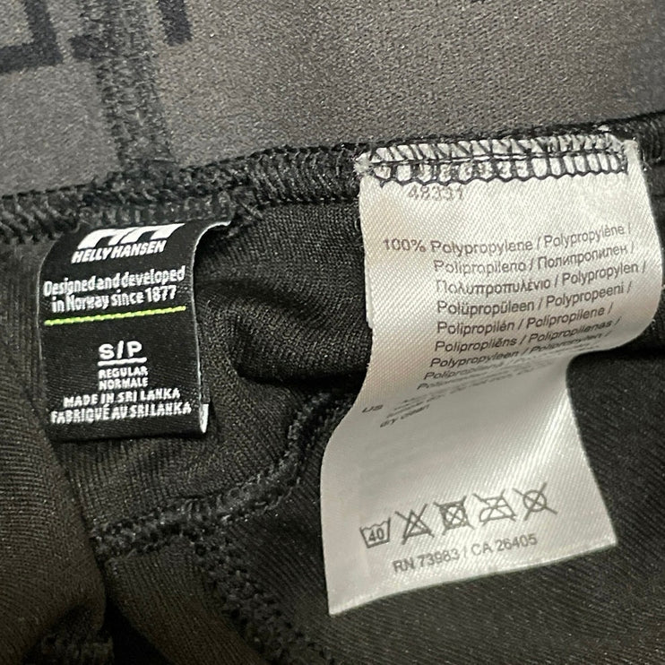 Helly Hansen LIFA Baselayer Black High Performance Athletic Legging Pants Sz SP