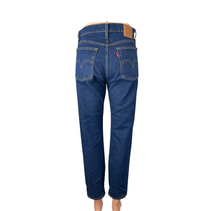 Levi's Wedgie Women's Blue High Waisted Straight Leg Y2k Denim Jeans Size 26