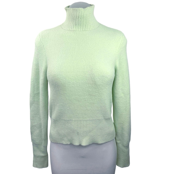 ZARA Women's Green Turtle Neck Long Sleeve Pullover Winter Sweater Top Size M