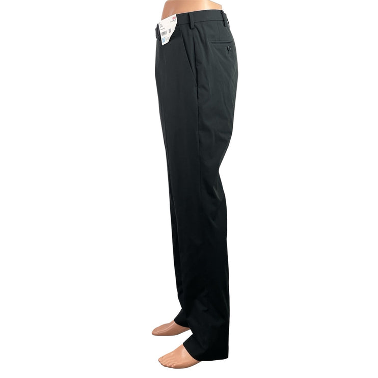 NEW Uniqlo AirSense Men's Gray High Waisted Straight Leg Trousers Dress Pants 33