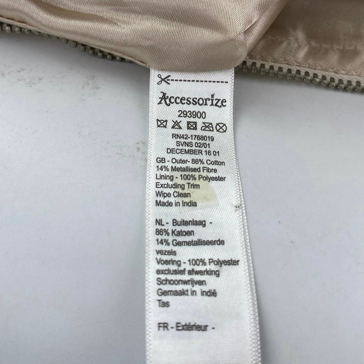 Accessorize London Multicolor Floral 3D Evening Clutch Wristlet Pouch Handbag OS