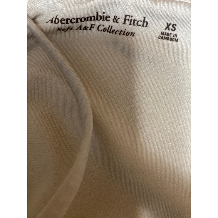 Abercrombie & Fitch Slinky Ruched Sleeveless Cami Camisole Tank Bodysuit Top XS