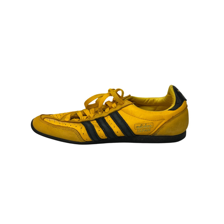 Adidas Originals Japan Women's Yellow Black Lace Up Low Top Sneakers Shoes 10