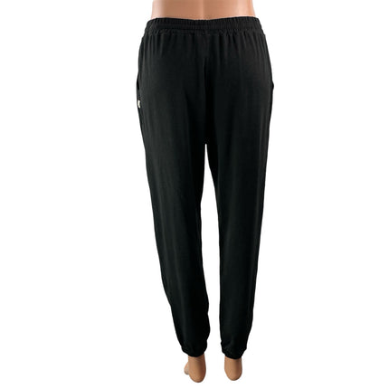 Vuori Womens Black High Rise Elastic Waist Ankles Cuffed Trouser Jogger Pants S