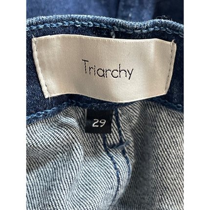 NEW Triarchy Women's Blue High Waist Slim Fit Skinny Leg Denim Jeans Pants Sz 29