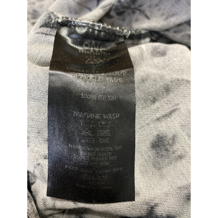 One Above Another Women's Gray Paint Splash Button Denim Overalls Jumpsuit Sz S