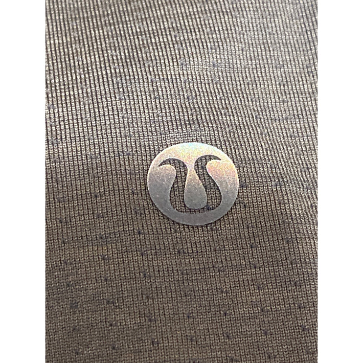 Lululemon Men's Gray Short Sleeve Running Workout Athletic T Shirt Tee Top L/XL