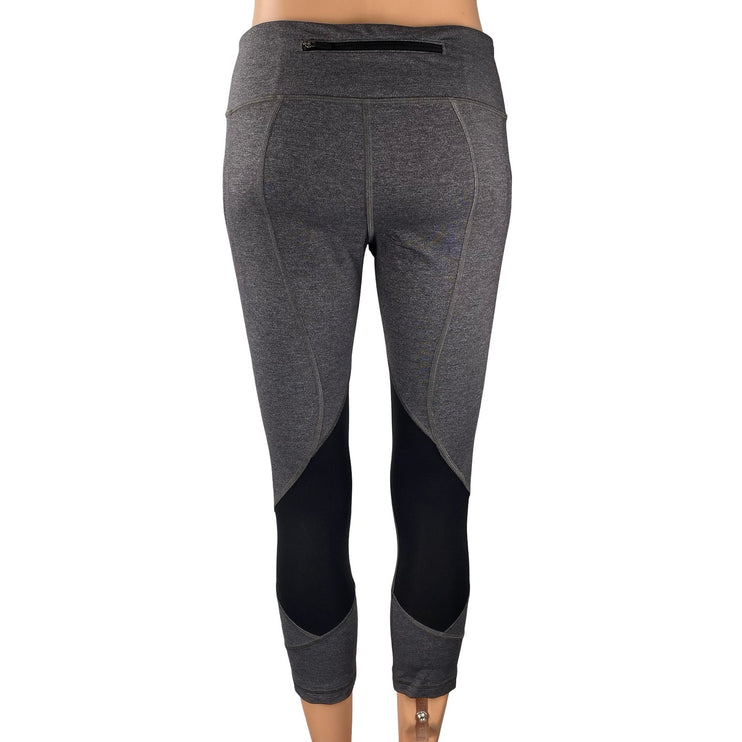 Lululemon Pace Rival Crop Women' s Gray Running Yoga Athletic Leggings Pants 6