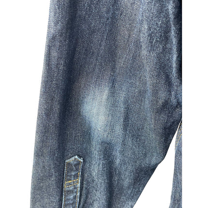 GAP 1969 Men's Blue Long Sleeve Pocket Button Down Trucker Denim Jean Jacket M