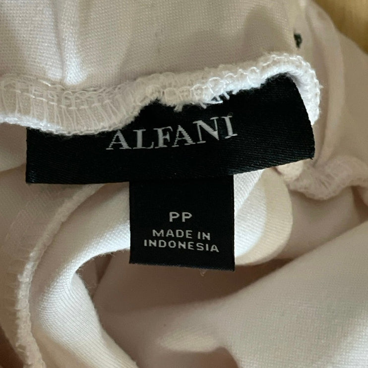 Alfani Ivory Yoga Athletic Activewear Lounge Slim Tapered Trousers Pants PP/XSP