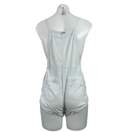 Billabong Women's Blue Bib Pocket Utility Outdoor Shortalls Overalls Romper XS
