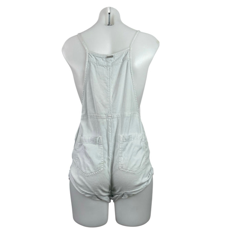 Billabong Women's Blue Bib Pocket Utility Outdoor Shortalls Overalls Romper XS