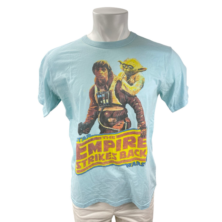 Junk Food Men's Blue Star Wars: The Empire Strikes Yoda T Shirt Tee Top Size S