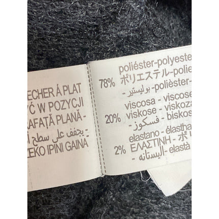 Zara Women's Gray Rhinestone Crew Neck Long Sleeve Crop Sweatshirt Sweater Top M