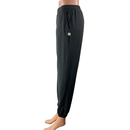 Vuori Womens Black High Rise Elastic Waist Ankles Cuffed Trouser Jogger Pants S