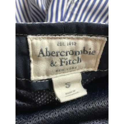 Abercrombie & Fitch Women's Blue White Stripe High Waisted Bermuda Shorts Size S