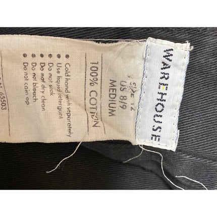 Warehouse Black Floral Embroidery Sleeveless Open Back Denim Fit & Flare Dress M