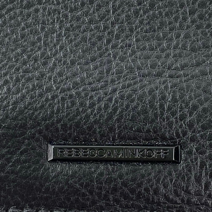 Rebecca Minkoff Chevron Quilted Love Chain Crossbody Clutch Purse Handbag OS