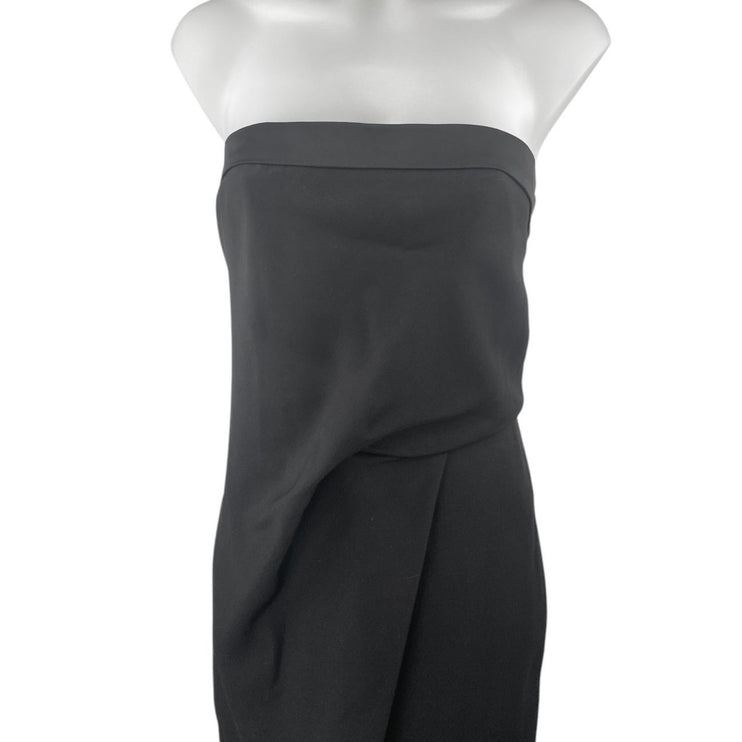 Reiss Toni Silk Satin Trimmed Strapless Tube Sleeveless Bandeau Jumpsuit Size 2
