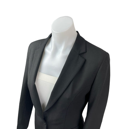 Van Heusen Black Notched Collar Long Sleeve Single Breasted Blazer Coat Jacket S