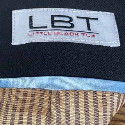 LBT Little Black Tux Black Collared Long Sleeve Button Blazer Coat Jacket Sz 20