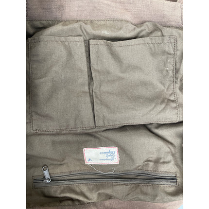 American Eagle Outfitters Tan Floral Embroidered Double Strap Tote Shoulder Bag