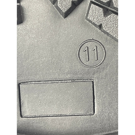 Old Navy Black Faux Leather Crocodile Chain Chunky Platform Loafers Shoes Sz 11