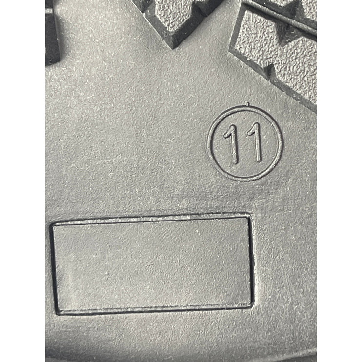 Old Navy Black Faux Leather Crocodile Chain Chunky Platform Loafers Shoes Sz 11