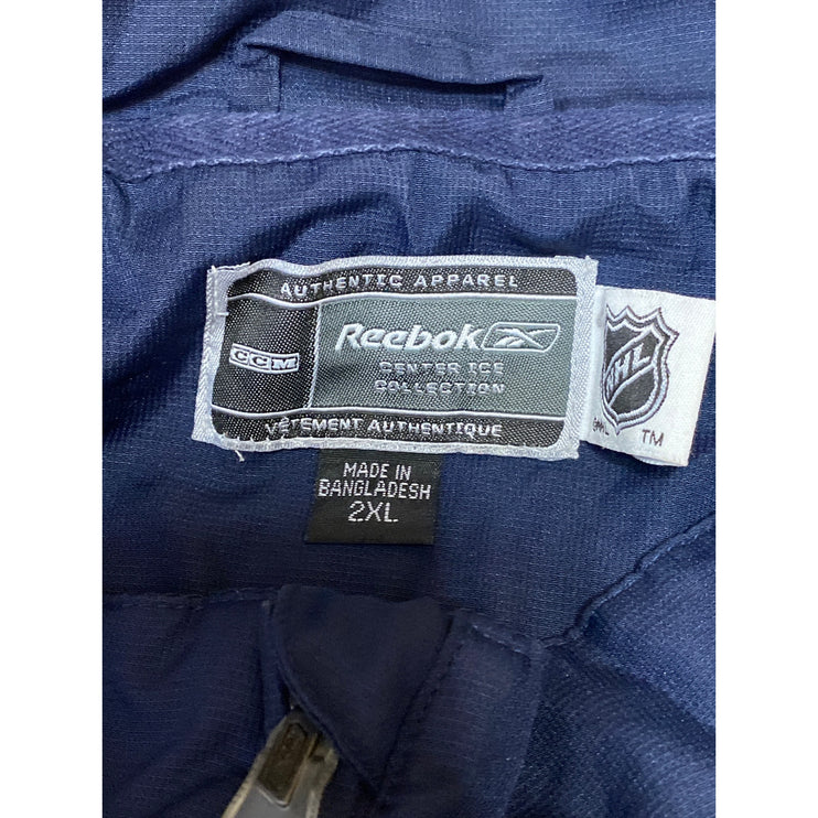Reebok NHL Columbus Blue Hockey Men's Navy Blue 1/4 Zip Performance Jacket 2XL