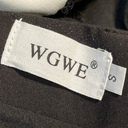 WGWE Black High Waisted Pleated Flare Built-in Short Mini Skirt Skort Size S