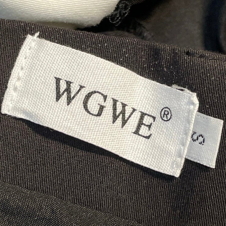 WGWE Black High Waisted Pleated Flare Built-in Short Mini Skirt Skort Size S
