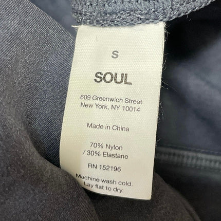 SOUL Cycle Gray Athletic Sports Bra & High Waist Legging Pants Activewear Set S