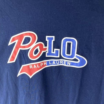 Polo Ralph Lauren Boys Blue Crewneck Short Sleeve Graphic Tee T shirt Top Size L