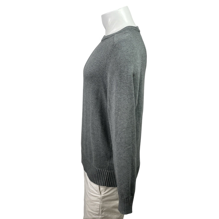 J.Crew Men's Gray Long Sleeve Knit Crew Neck Pullover Sweatshirt Sweater Top M