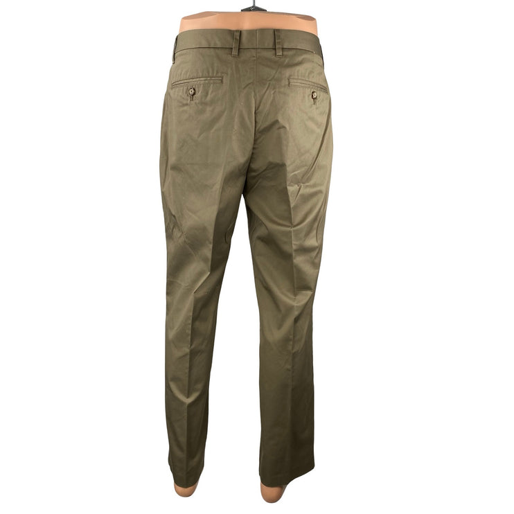 Bonobos Thursday Mens Olive Green Khaki Slim Fit Straight Trousers Pants Size 35\923.0