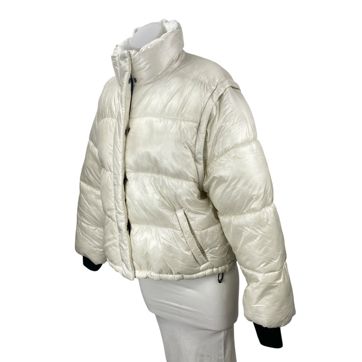 Gilly Hicks Multiway Convertible Quilted Detachable Sleeve Puffer Coat Jacket L