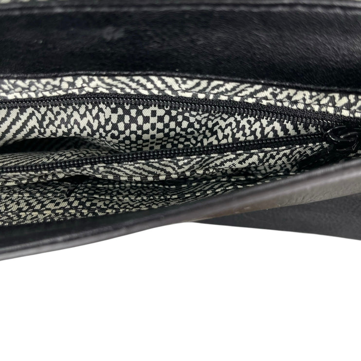 Rebecca Minkoff Love Quilted Leather Women's Black Chain Lock Crossbody Handbag