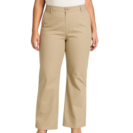 Zara Women's Beige Khaki Tan High Waisted Wide Leg Trousers Pants Size XXL