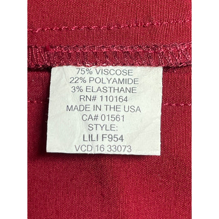 Roberta Roller Rabbit Womens Red Mid Rise Slim Straight Trousers Dress Pants 6